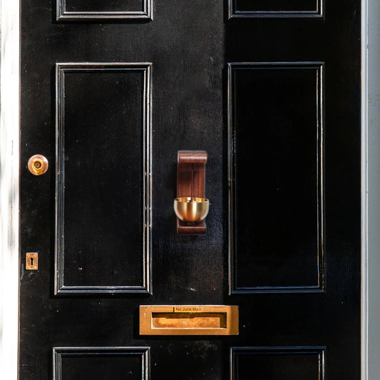 Japanese-Style Desktop Zen Bell – Wooden Arc Stand with Brass Chime for Meditation, Mindfulness & Relaxation (1 Pc)