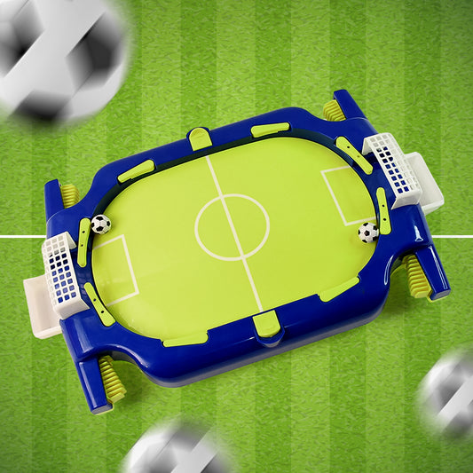 Interactive Tabletop Football Flickers Game Set – Indoor Soccer Game with Dual Goals, Kick Lever, and 2 Balls for Kids Age 6+