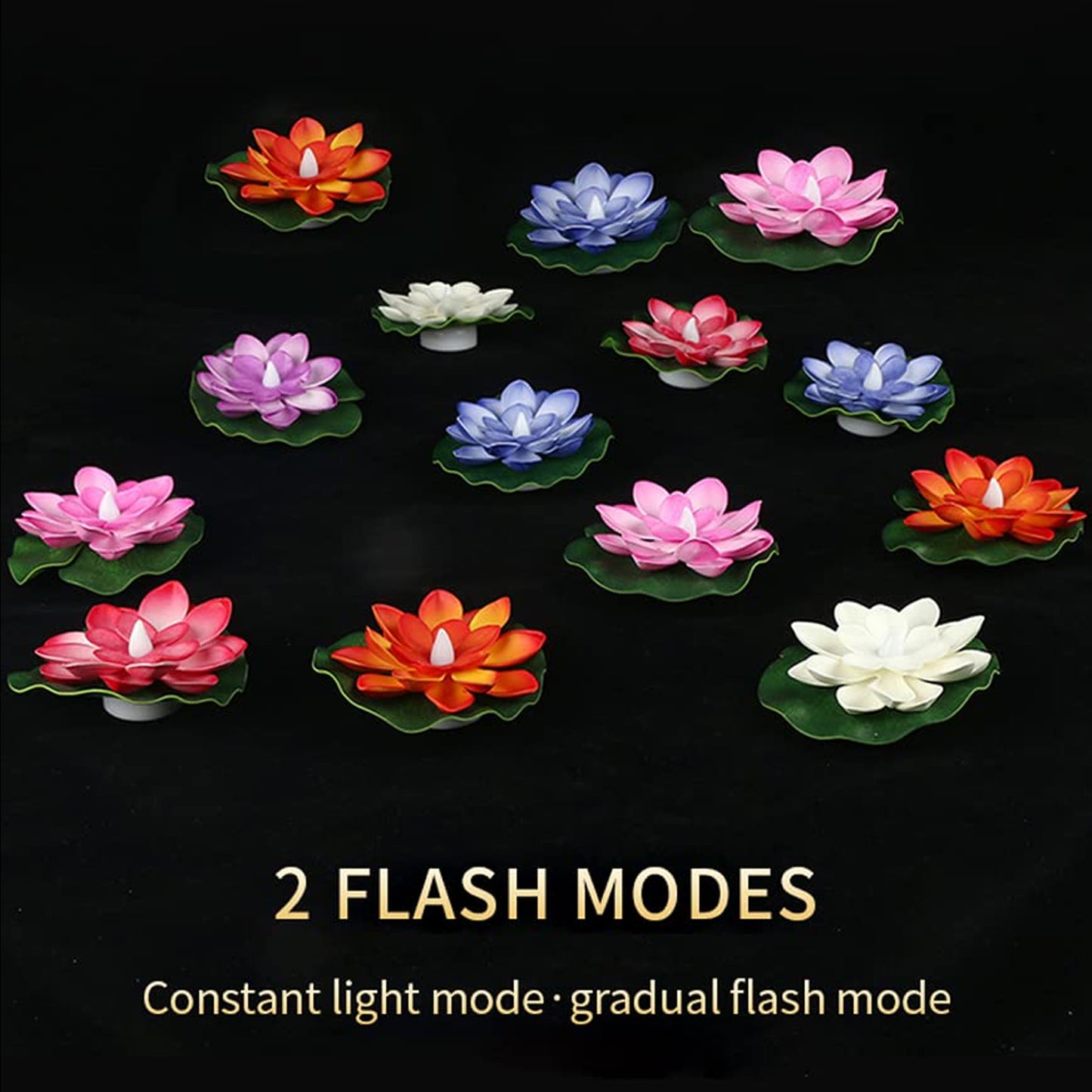 Floating Lotus LED Tealight Candles – Waterproof, Smokeless & Reusable Decorative Lights for Home, Parties & Festivals (Pack of 6)