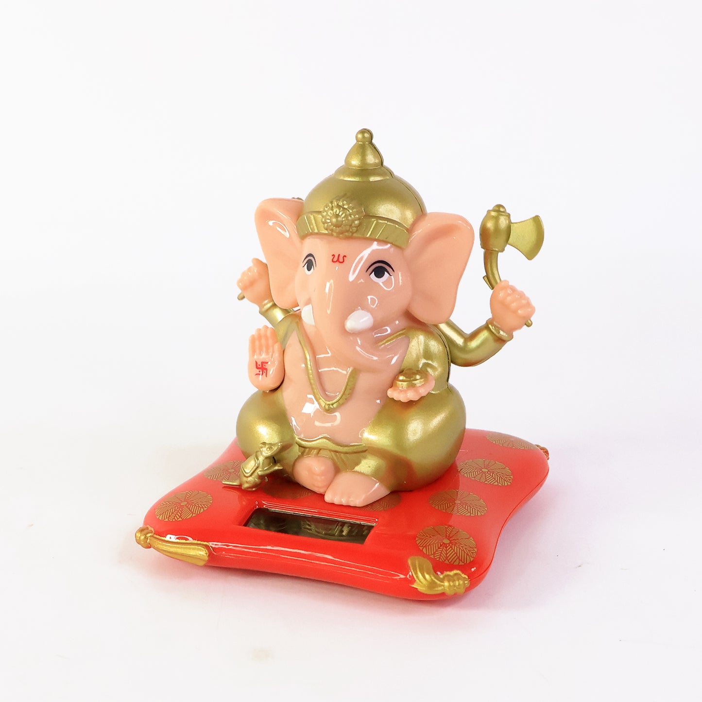 Medium Lord Ganesh Idol with Solar-Powered Base – Decorative Figurine for Home & Office Décor