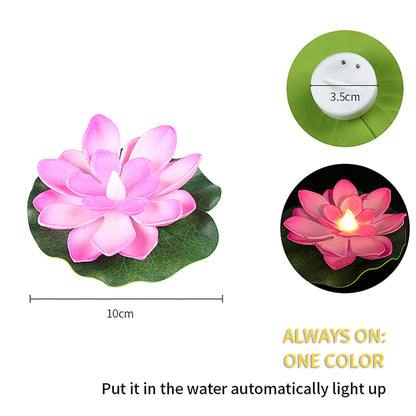 Floating Lotus LED Tealight Candles – Waterproof, Smokeless & Reusable Decorative Lights for Home, Parties & Festivals (Pack of 6)
