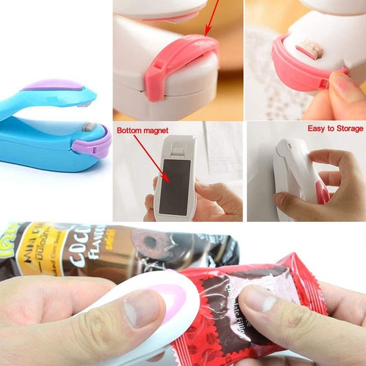 Handheld Mini Sealer – Portable Heat Sealing Machine for Food Storage, Travel & Cosmetics (Multi-Color)