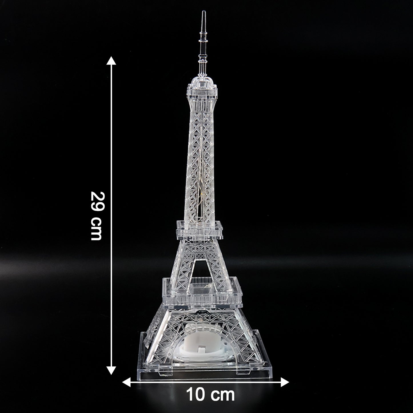 LED Eiffel Tower Decorative Night Light – DIY Crystal Multicolor Lamp for Bedroom, Living Room, Parties & Gifting (1 Pc)