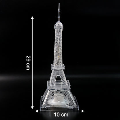 LED Eiffel Tower Decorative Night Light – DIY Crystal Multicolor Lamp for Bedroom, Living Room, Parties & Gifting (1 Pc)