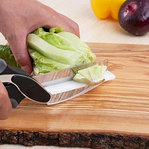 4-in-1 Stainless Steel Clever Cutter | Kitchen Chopper, Slicer, Peeler & Bottle Opener