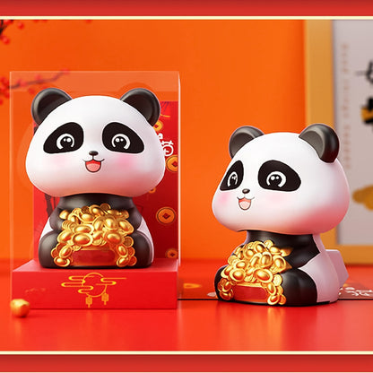 Solar Powered Dancing Panda Car Dashboard Toy – Cute Bobblehead Decoration for Car, Home & Office