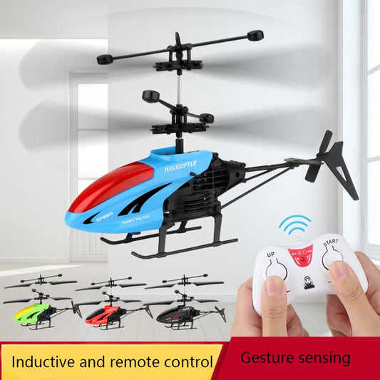 Remote Control Helicopter Toy with USB Rechargeable Cable & Built-in Sensor – Fun Flying Helicopter for Boys & Girls (Pack of 1)
