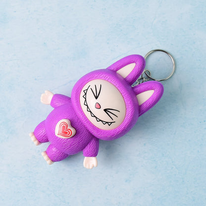 Face Changing Cartoon Character Keychain – Fun Expression Changing Doll Toy for Keys & Accessories (1 Pc)