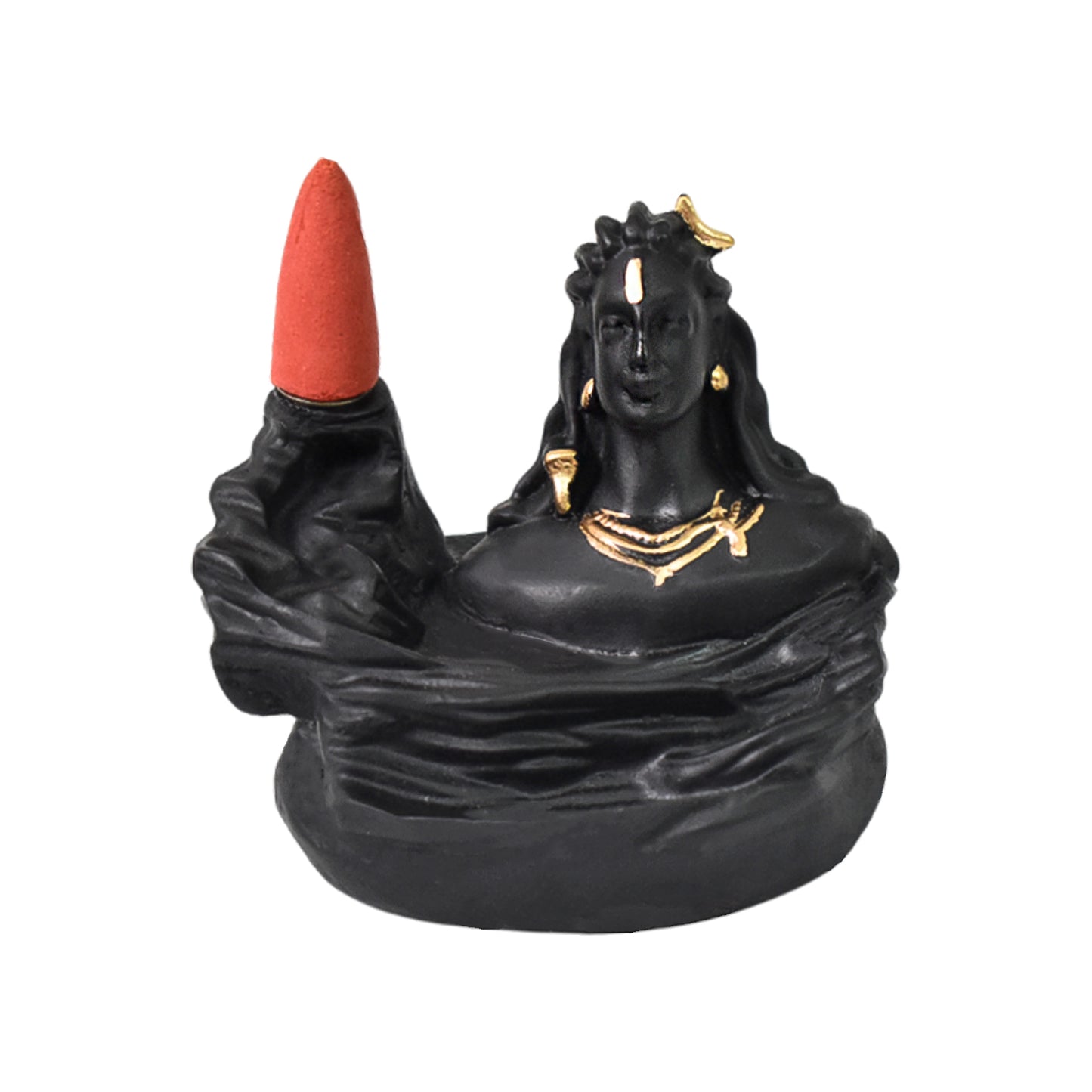 Adiyogi Shiva Backflow Smoke Fountain Incense Holder Burner – Spiritual Home Decor & Gift (1 Pc)
