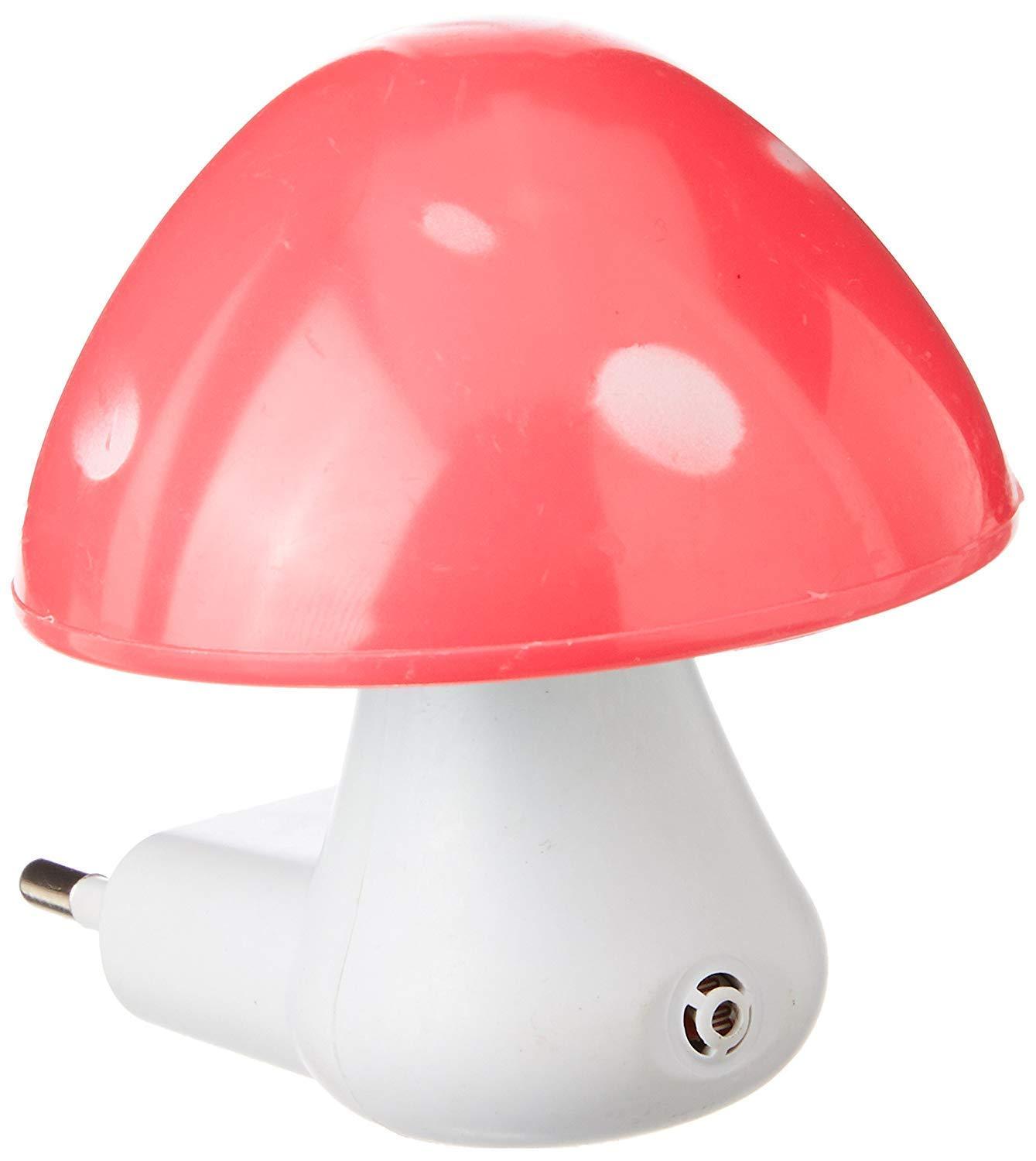 Automatic Night Sensor Mushroom Lamp – Multicolor LED Night Light, Soft Glow for Bedroom, Kids, and Home Décor (0.2W)