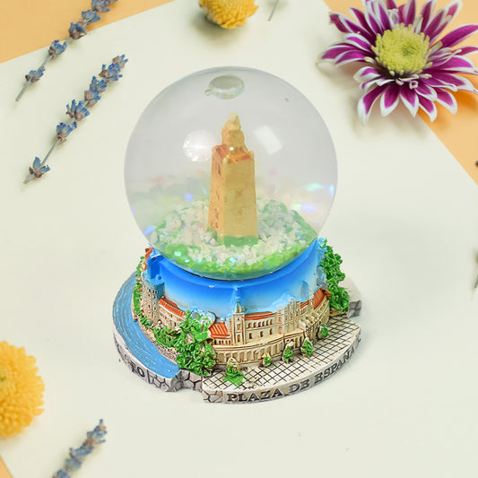 Snow Globe Souvenir – Cute Desk & Table Decoration | Romantic Valentine’s, Birthday & Anniversary Gift (1 Pc)