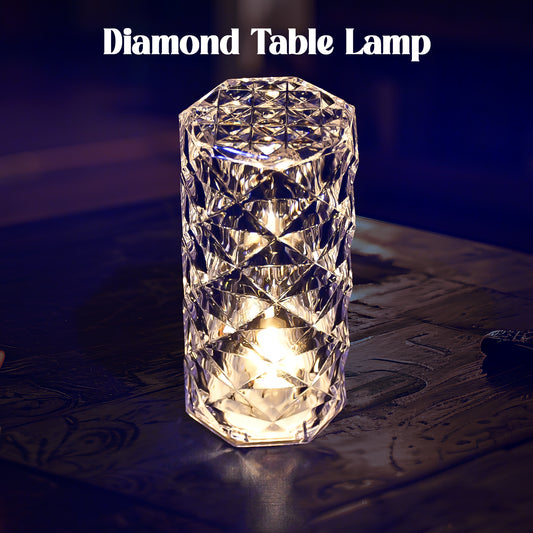 Diamond Crystal LED Table Candle Light – Romantic Battery-Operated Glitter Swirl Candle for Home Decor & Gifting