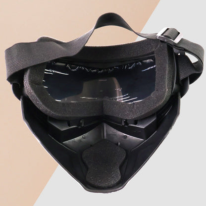 Motorcycle Riding Goggles with Face Mask – Windproof, Dustproof & UV Protection for Off-Road, Racing & Cycling