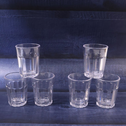 Supermom Traditional Cutting Chai Pyali Set – 70ML Unbreakable Plastic Tea Cups, 6-Piece Reusable Street-Style Chai Glasses