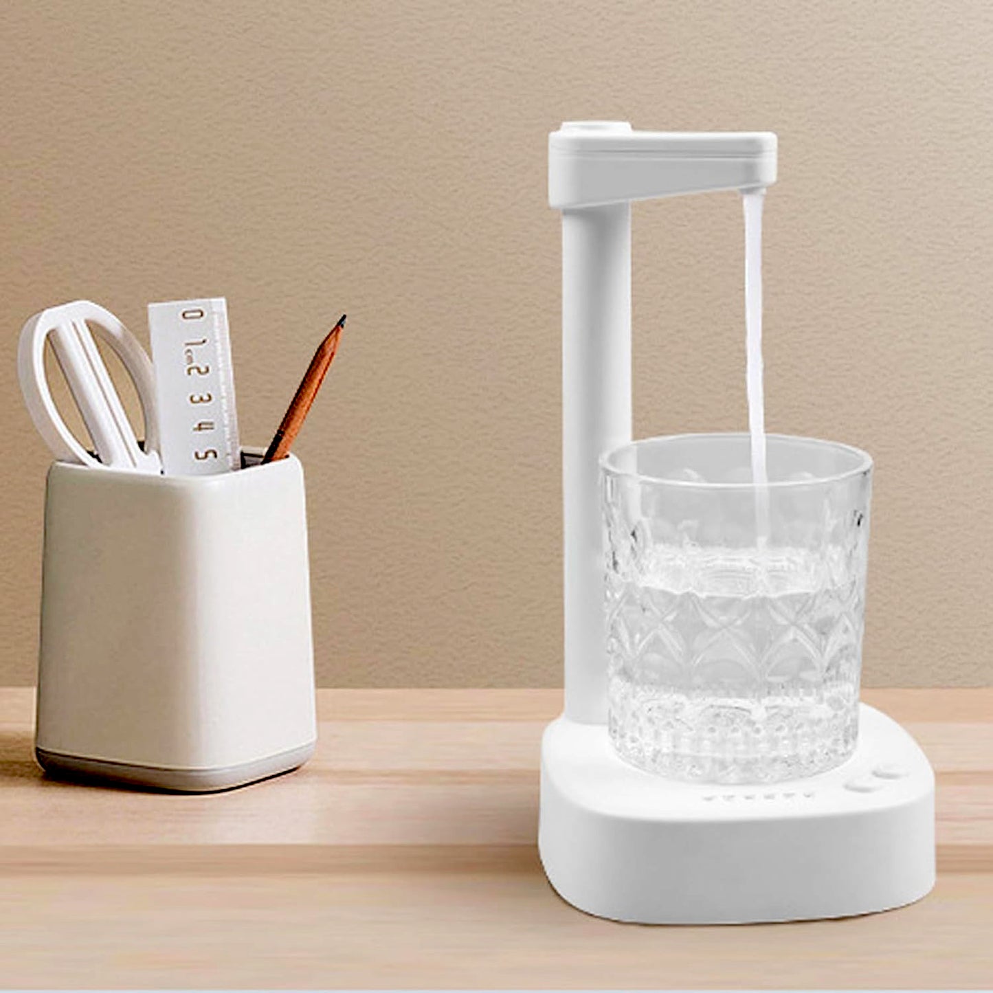 USB Charging Desktop Water Bottle Dispenser – Smart One-Touch Tabletop Water Pump