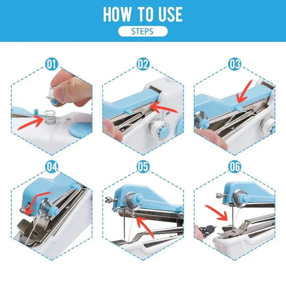 Mini Handheld Sewing Machine – Cordless & Portable Stapler-Style Stitcher for Quick Repairs