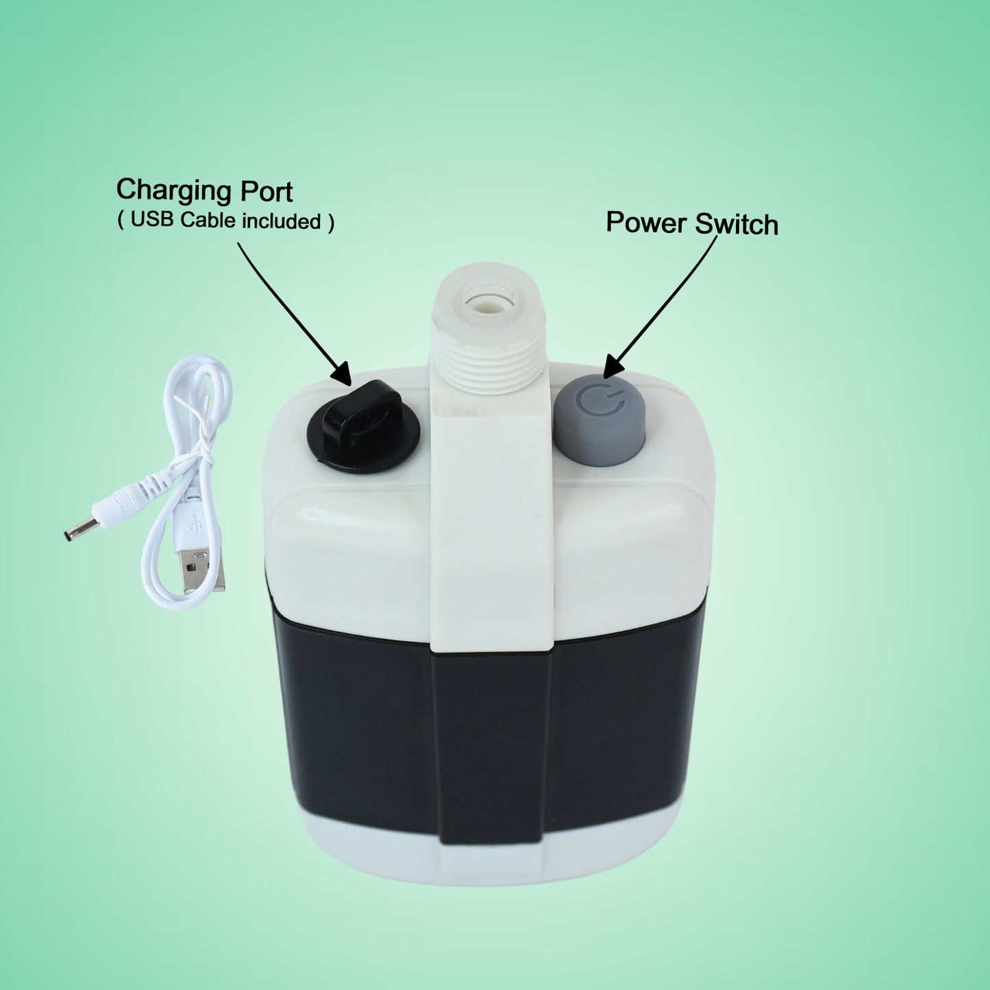 Portable Outdoor Shower Kit – USB Rechargeable Water Pump with Hose & Shower Head for Camping, Travel, Garden & Emergency Use (1 Set)