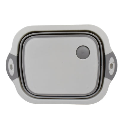 Collapsible Cutting Board with Dish Tub Basket – Space-Saving Kitchen Chopping & Washing Board for Outdoor, Camping, and Home Use