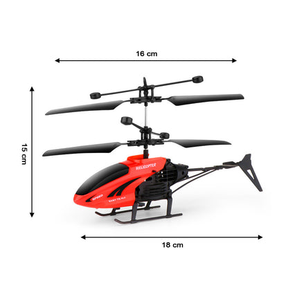 Remote Control Helicopter Toy with USB Rechargeable Cable & Built-in Sensor – Fun Flying Helicopter for Boys & Girls (Pack of 1)