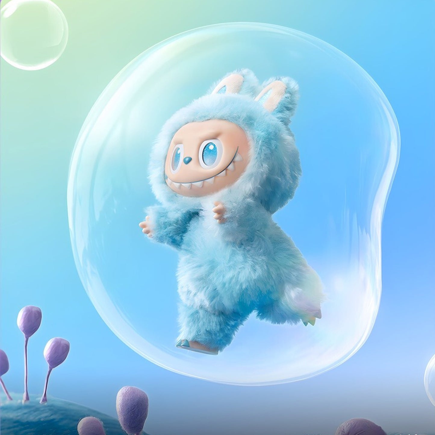 Labubu Plush Keychain – Cute Soft Toy with Hook | Random Animal Design (1 Pc)