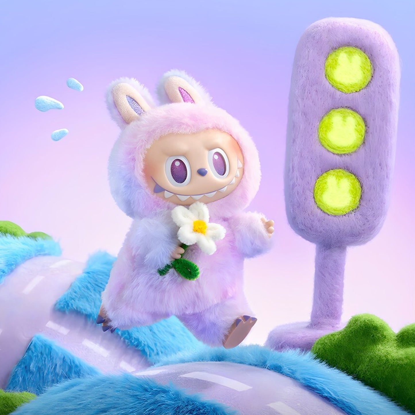 Labubu Plush Keychain – Cute Soft Toy with Hook | Random Animal Design (1 Pc)