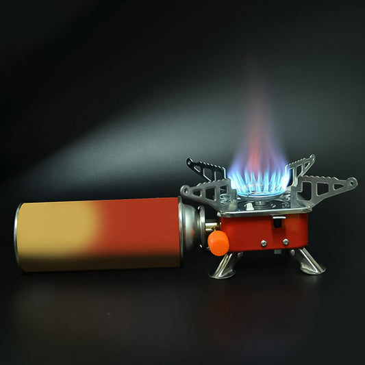 Mini Portable Camping Stove (2800W) – Foldable, Windproof Gas Burner for Travel, Hiking & Outdoor Cooking