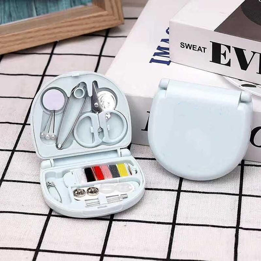 Mini Travel Sewing Kit – Portable DIY Emergency Stitching Box with Threads, Needles & Scissors