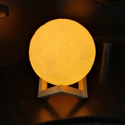3D Rechargeable Moon Lamp with Touch Control – Adjustable Brightness for Bedroom, Home Décor & Gifting