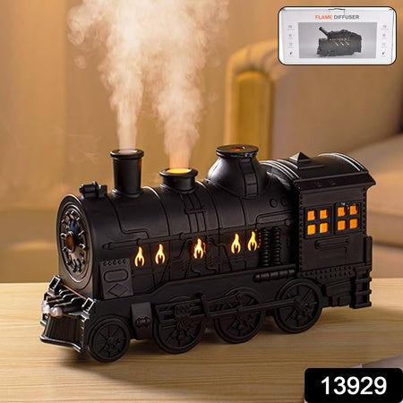 Train-Shaped Portable Mini Humidifier – 300ml Ultrasonic Bedroom, Office & Living Room Air Moisturizer with Night Light (1 Pc, Mix Color)