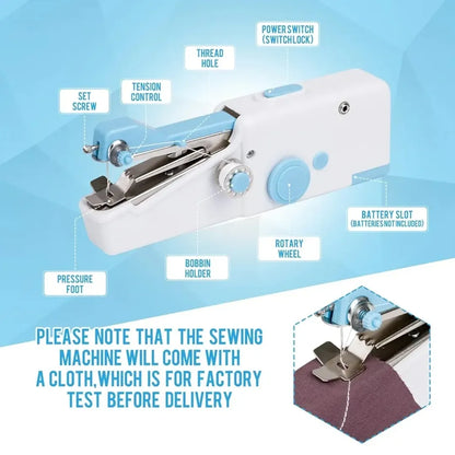 Mini Handheld Sewing Machine – Cordless & Portable Stapler-Style Stitcher for Quick Repairs