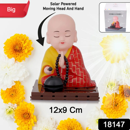 Solar-Powered Moving Buddha Idol – Dashboard & Home Décor | Eco-Friendly Gift