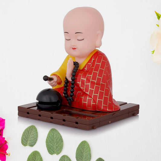 Solar-Powered Moving Buddha Idol – Dashboard & Home Décor | Eco-Friendly Gift