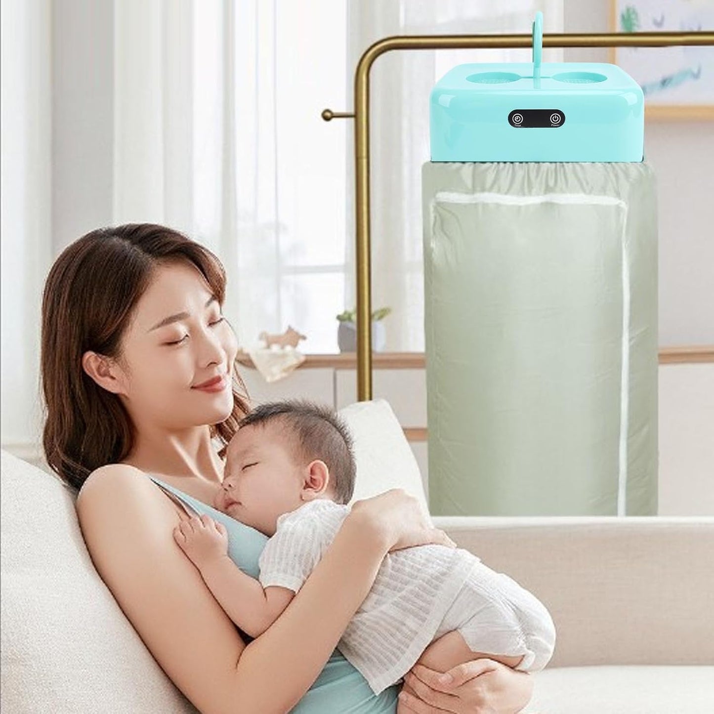 Portable Clothes Folding Dryer – Compact Mini Dryer for Apartments, Travel & Baby Clothes (1 Pc)