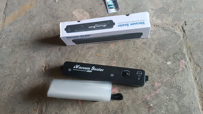 Vacuum Sealer Machine with 10 Pcs Bags – Automatic Hands-Free Food Sealer for Freshness, Storage & Preservation (1 Set)