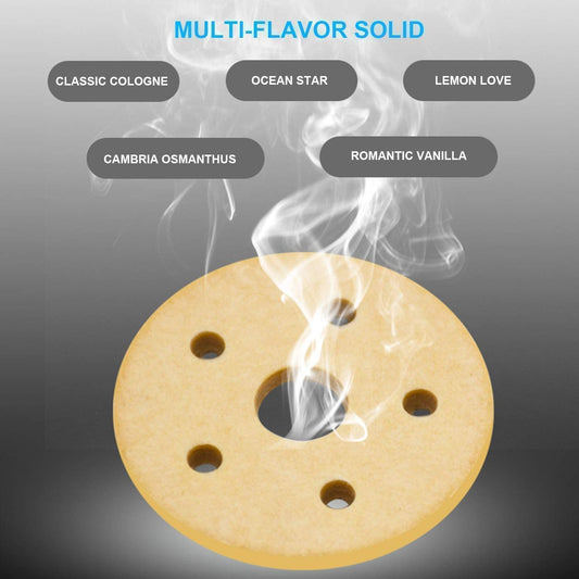 Solar Power Car Aroma Diffuser – 360° Double Ring Rotating Design Car Perfume Air Freshener for Dashboard, Home & Office