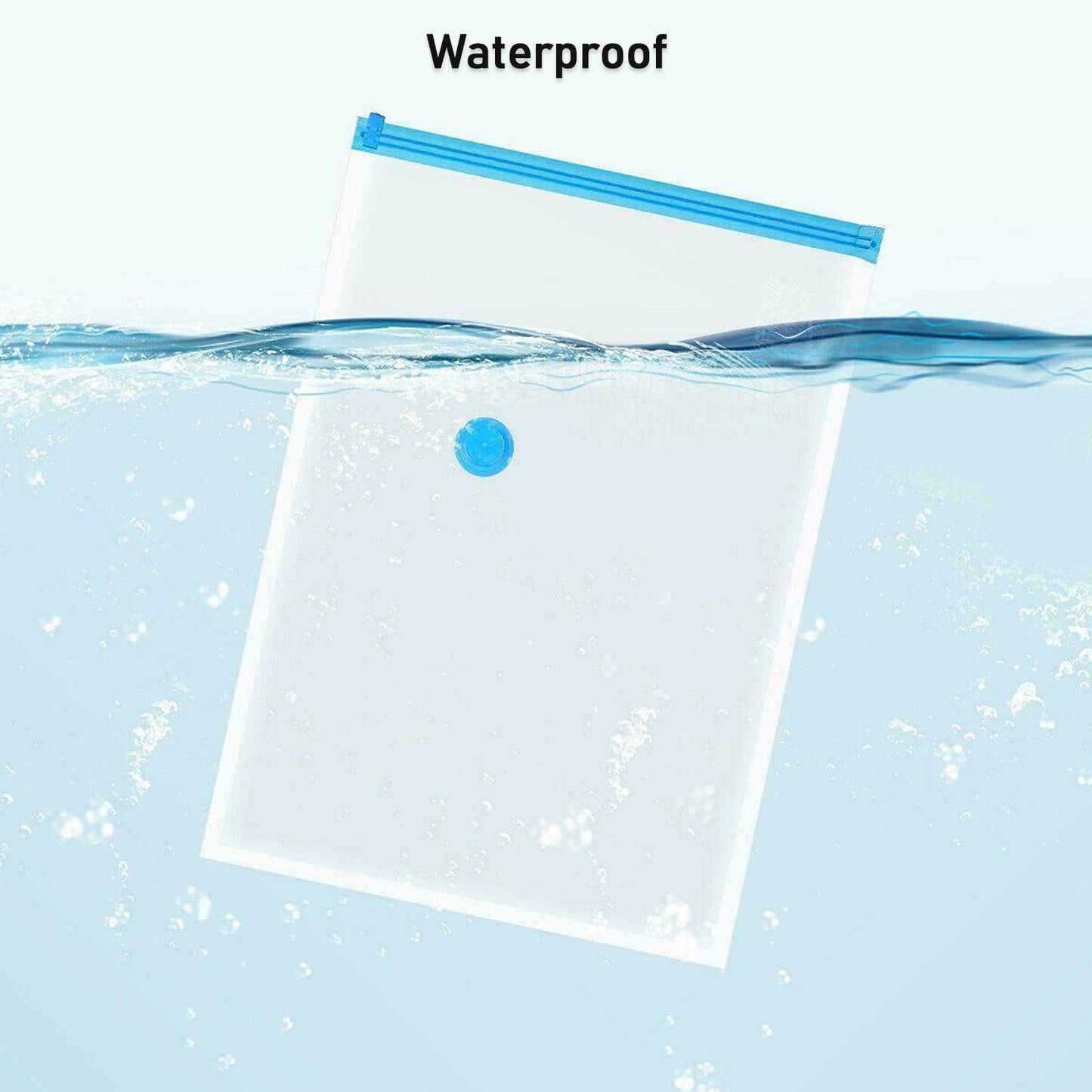 5-Piece Vacuum Storage Bag Set with Suction Pump & Shirt Clips | Space-Saver Compression Bags for Clothes, Blankets, Travel & Home