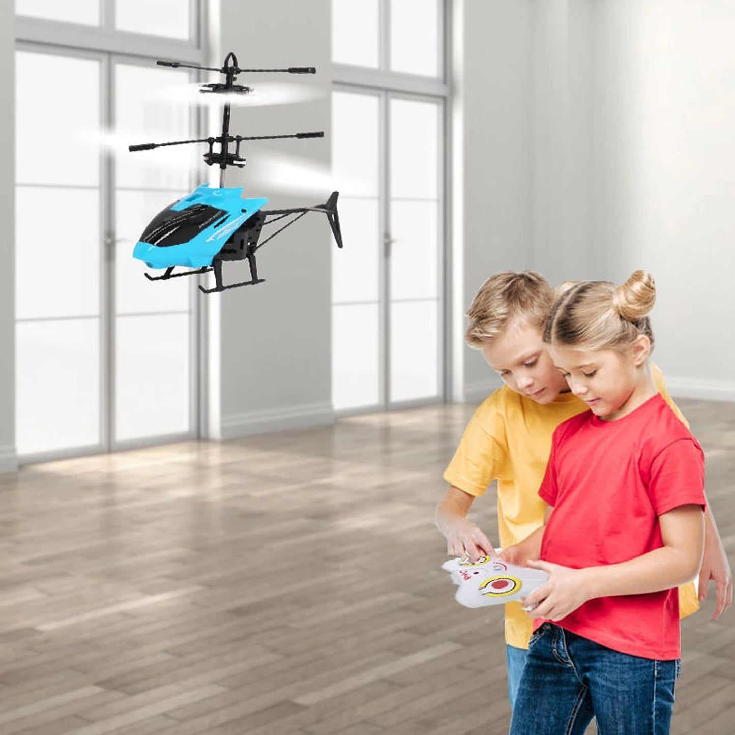 Remote Control Helicopter Toy with USB Rechargeable Cable & Built-in Sensor – Fun Flying Helicopter for Boys & Girls (Pack of 1)