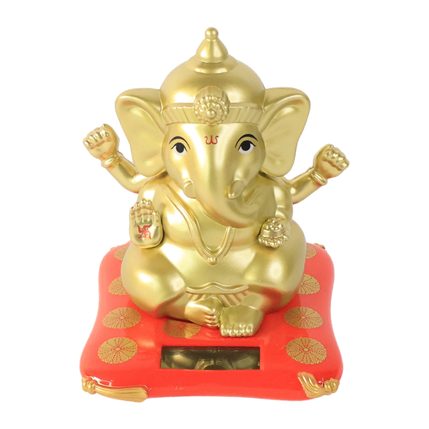 Large Lord Ganesha Idol – Decorative Solar-Powered Statue for Home, Office, Car, Temple & Gifting (1 Pc)