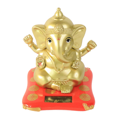 Large Lord Ganesha Idol – Decorative Solar-Powered Statue for Home, Office, Car, Temple & Gifting (1 Pc)