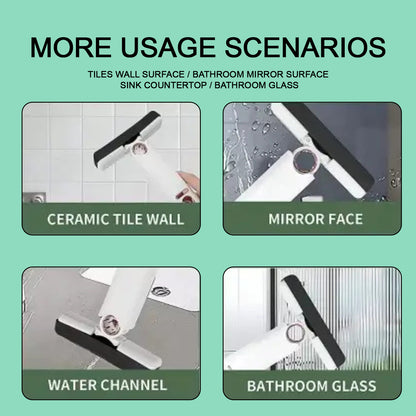 Portable Self-Squeeze Mini Mop – Strong Absorbent PVA Sponge for Bathroom, Kitchen & Table Cleaning (With 1 Cotton Head)