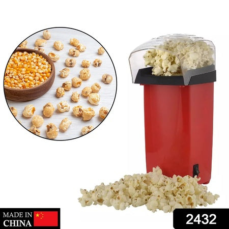 Electric Popper Maker Machine – Oil-Free Hot Air Popcorn Maker, Healthy Snack Machine for Home, Bar, Coffee Shop, and KTV