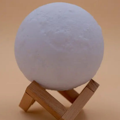 3D 2-in-1 LED Printed Moon Lamp & Aroma Diffuser – USB Humidifier Night Light for Home & Relaxation