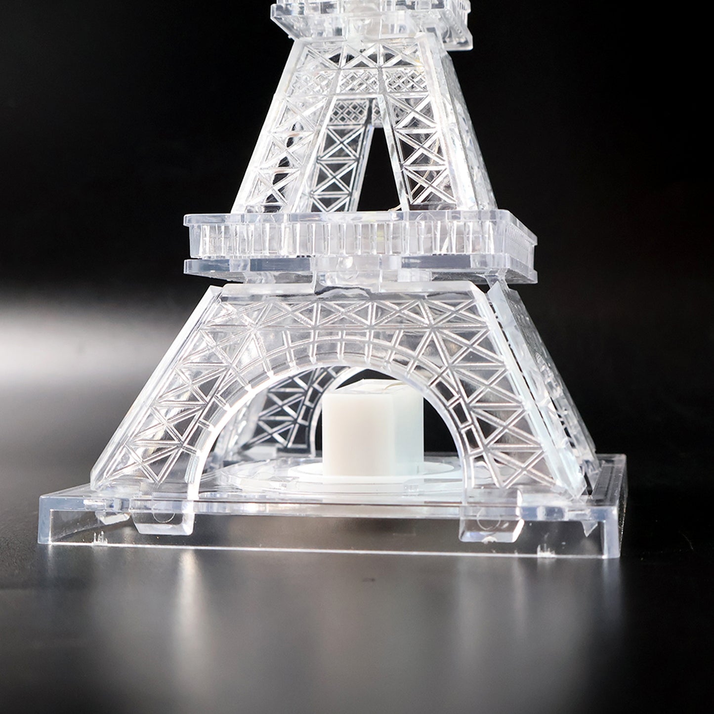 LED Eiffel Tower Decorative Night Light – DIY Crystal Multicolor Lamp for Bedroom, Living Room, Parties & Gifting (1 Pc)