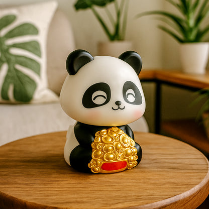 Solar Powered Dancing Panda Car Dashboard Toy – Cute Bobblehead Decoration for Car, Home & Office
