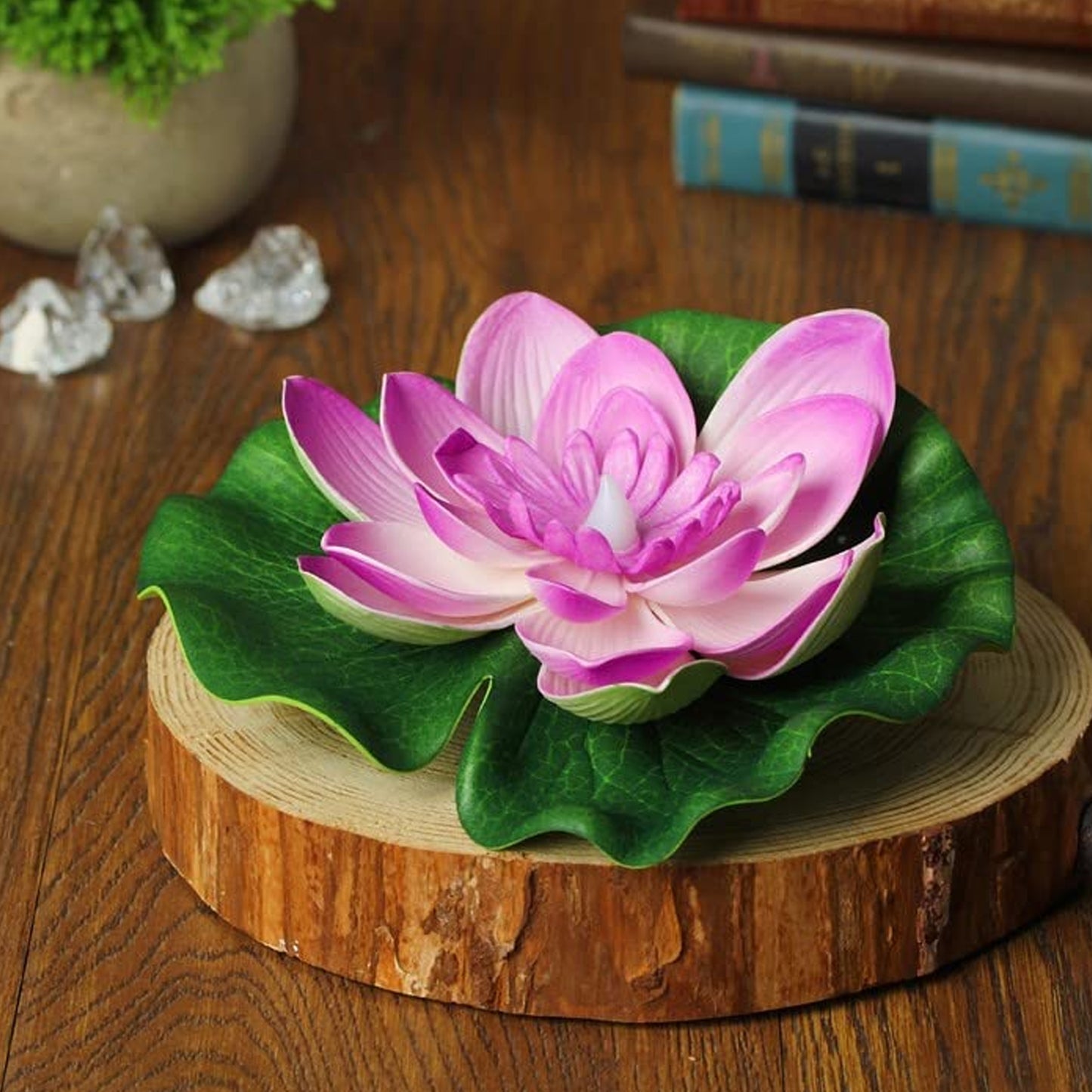 Floating Lotus LED Tealight Candles – Waterproof, Smokeless & Reusable Decorative Lights for Home, Parties & Festivals (Pack of 6)