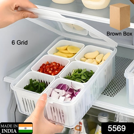 Fridge & Freezer Storage Box – 1 Pc | BPA-Free Kitchen Organizer for Vegetables, Fruits & More
